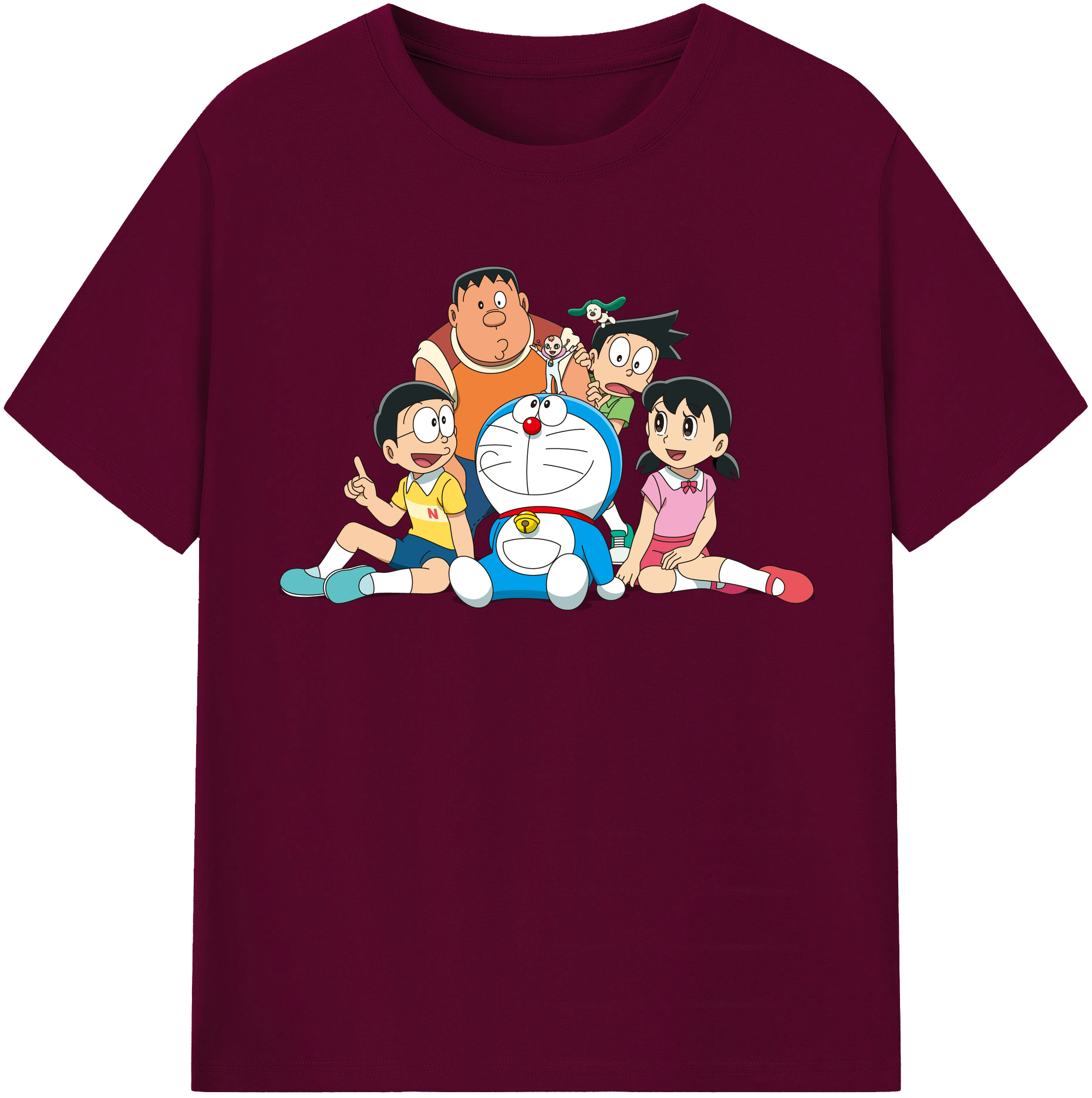 （画像用） ドラえもん Doraemon レディースカジュアルプリントTシャツ（綿100％）